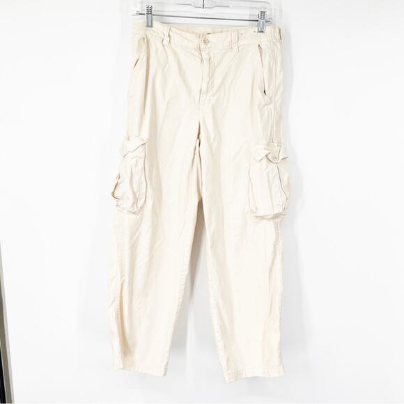 Madewell Garment-Dyed Low-Slung Straight Cargo Pants in Vintage Linen - Picture 2 of 11